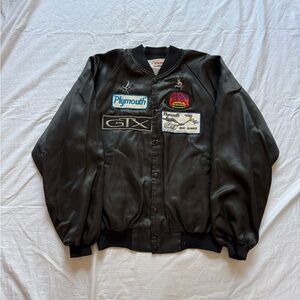 Vintage 80s So Cal Car Club bomber jacket with patches + pins Mens XL